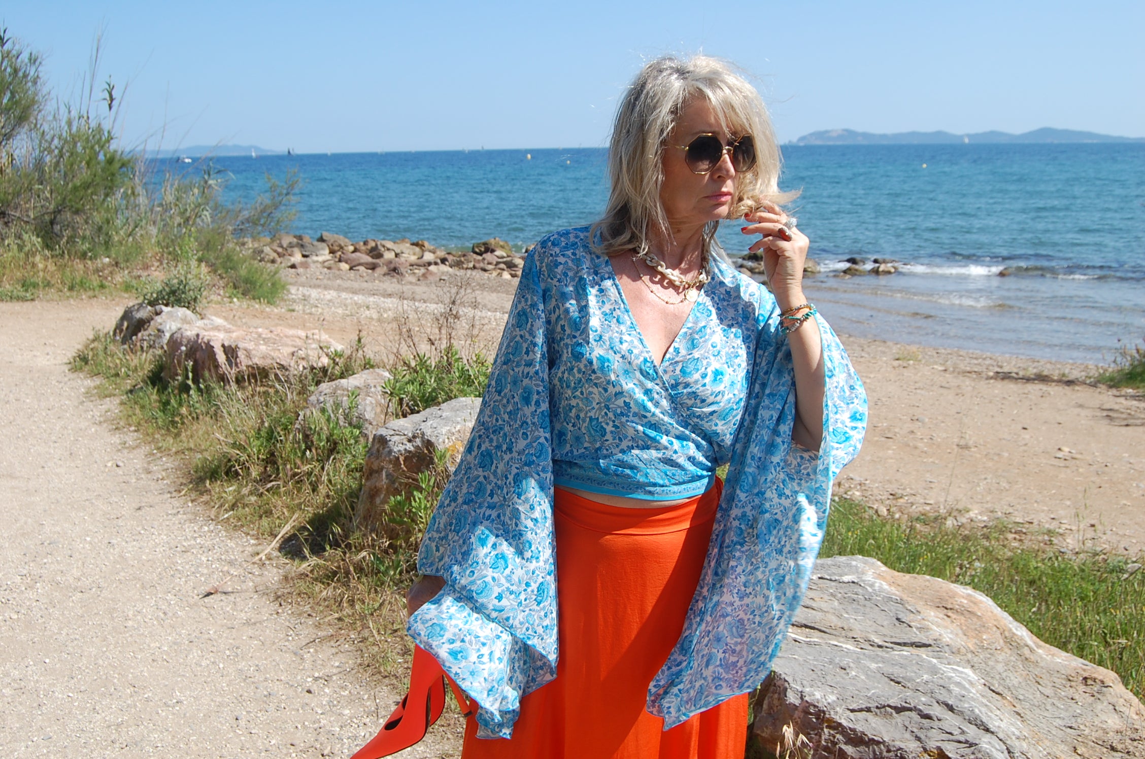 TOP GIPSY BOHÈME Lotus Blue