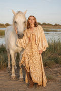 Jupe bohème Fantasia Sand portée – look estival bohème chic