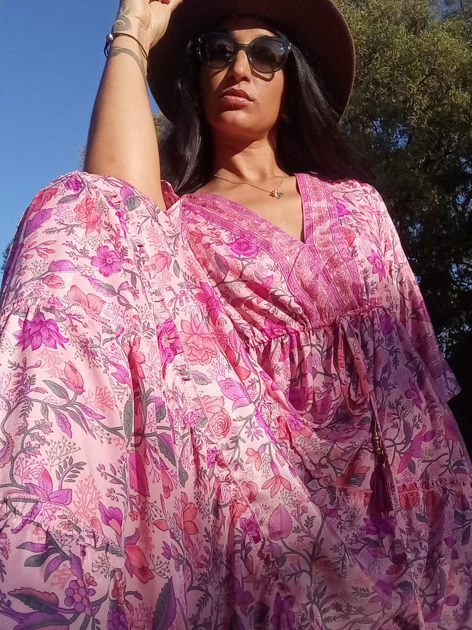 Iris Pink Bohemian Dress